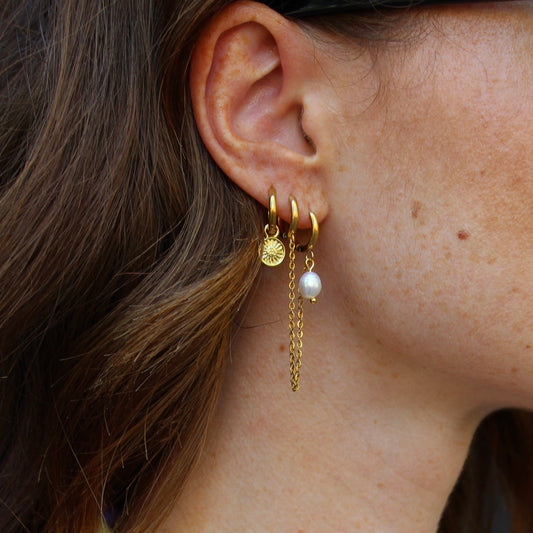 Le Tournesol - Boucles d'oreilles - Acier inoxydable
