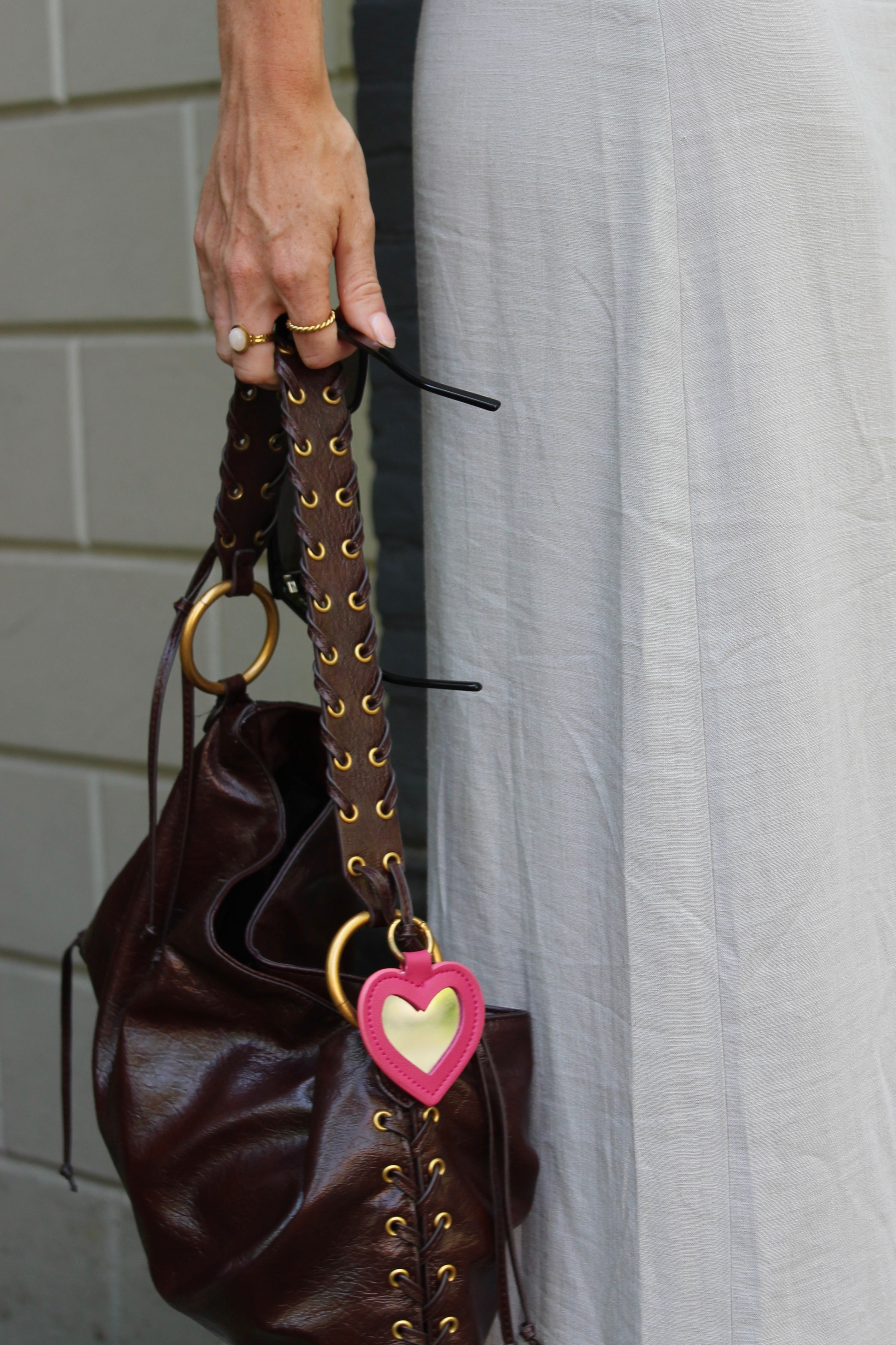 Notbranded Bag Charm met spiegel
