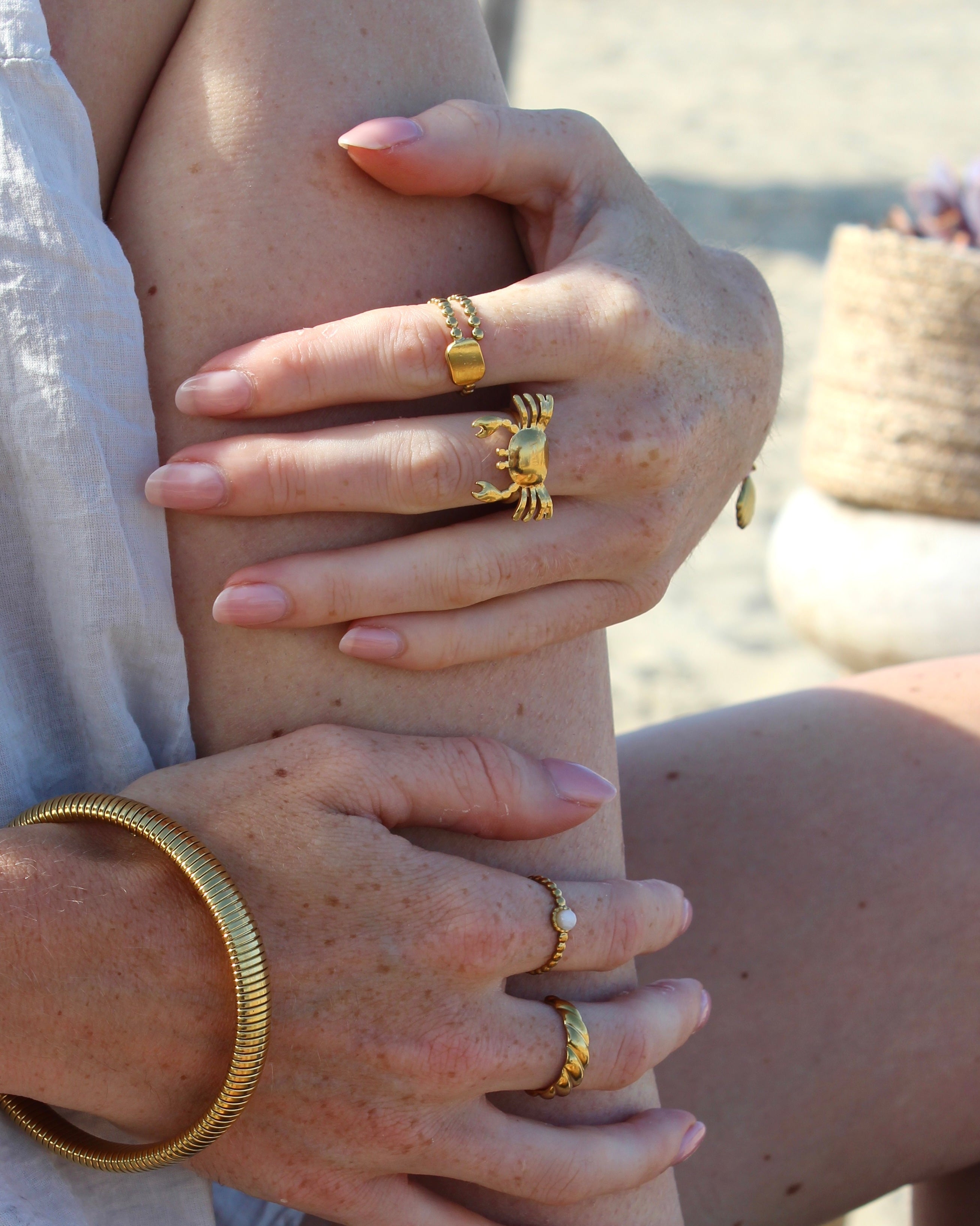 Crabby - Ring - Stainless Steel - Verstelbaar