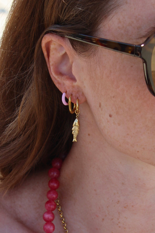 Fishy - Boucles d'oreilles - Clips - Acier inoxydable