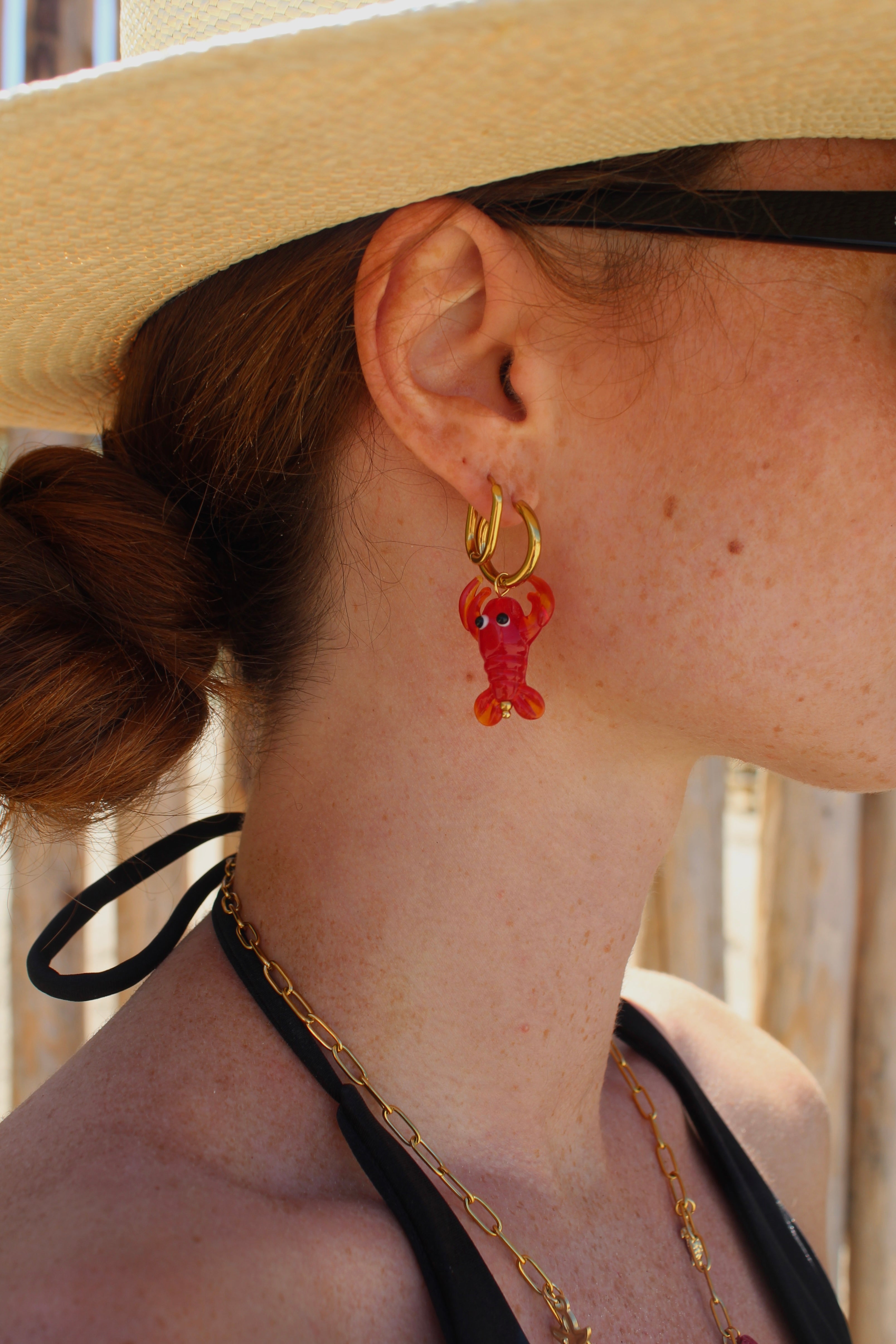 Cancer - Boucles d'oreilles - Acier inoxydable