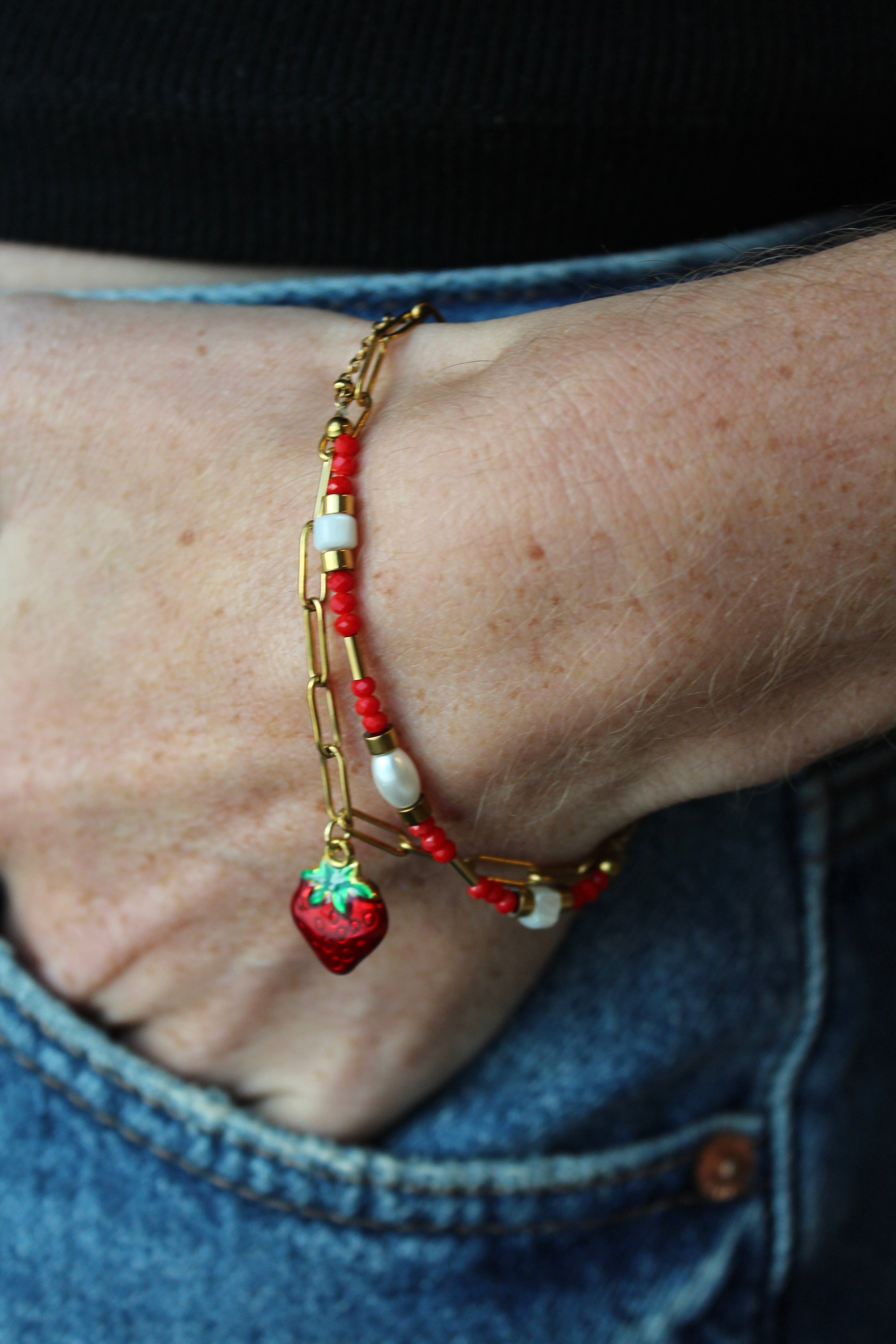 Fruity Strawberry - Bracelet - Stainless Steel