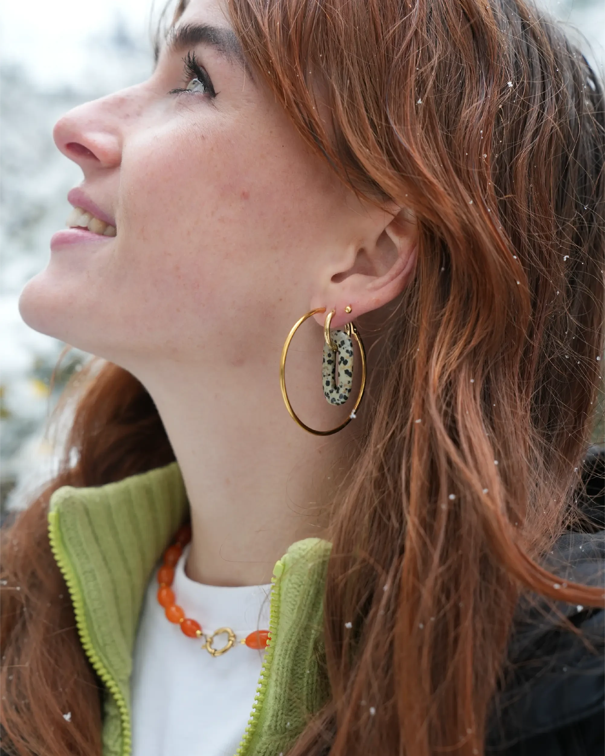 Sierra - Earrings - Natural stone - Stainless Steel