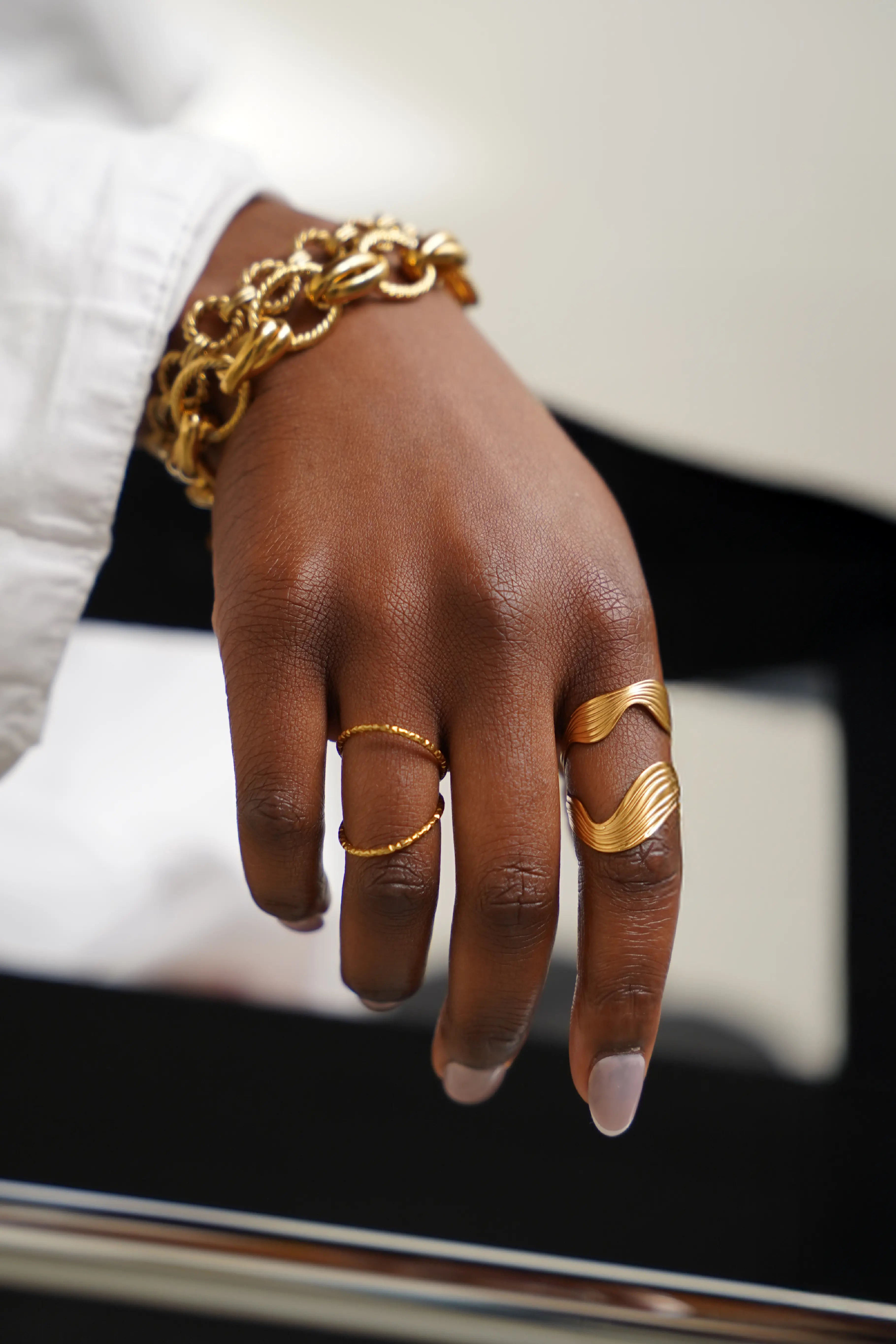 Ora - Anillo - Acero inoxidable - Ajustable