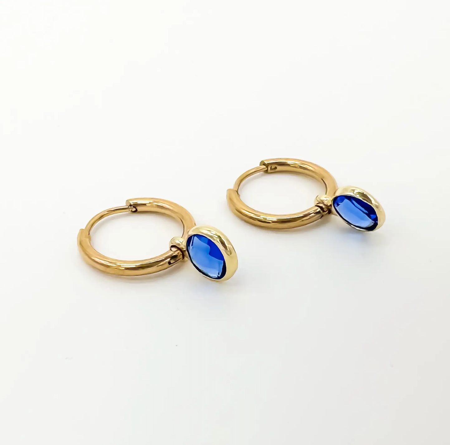 Nina ronde - boucles d'oreilles - acier inoxydable
