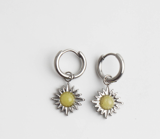 Louelle - orecchini -  Pietra naturale - Acciaio inossidabile