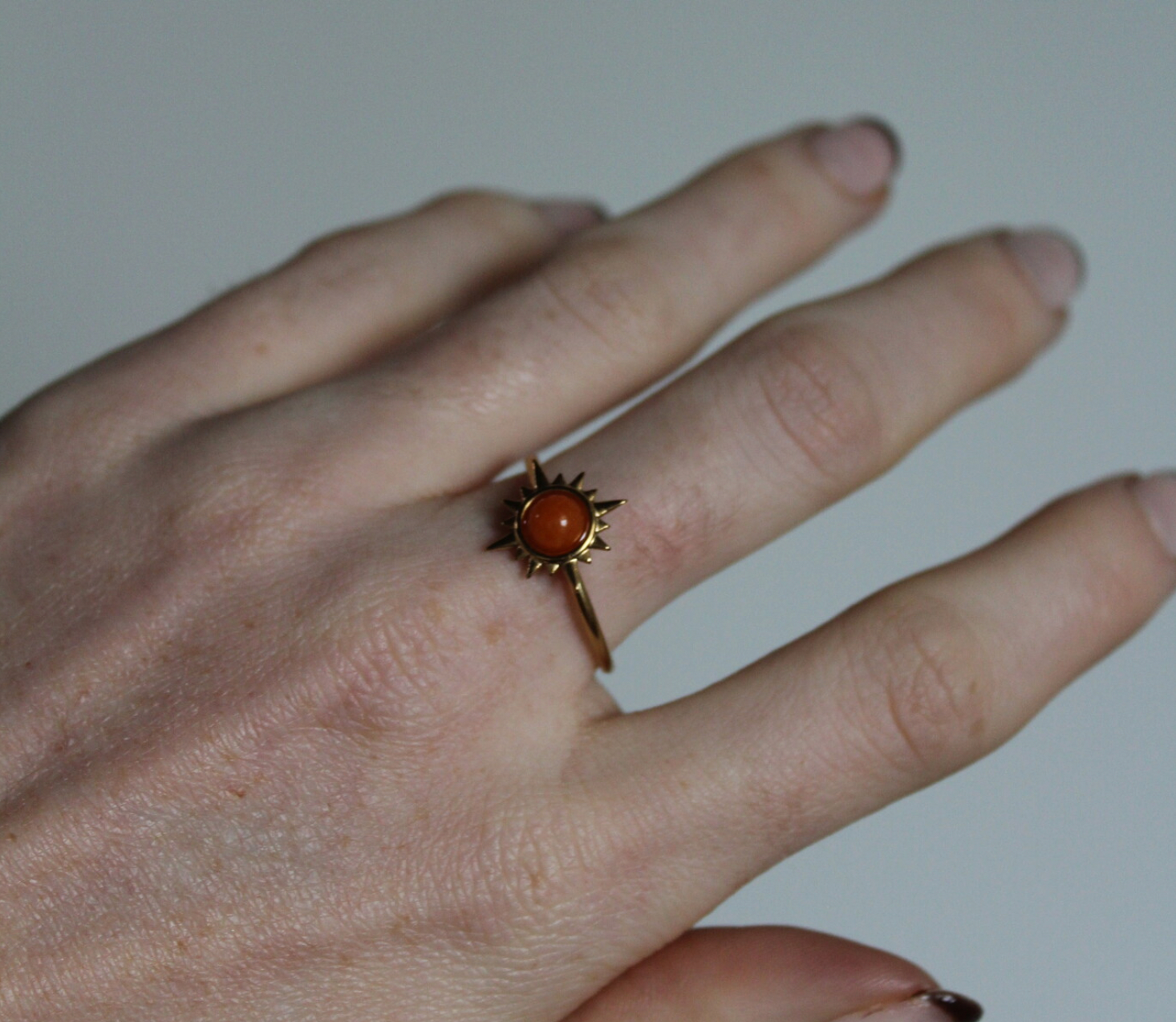 Chasser le soleil - Bague - Réglable - Acier inoxydable