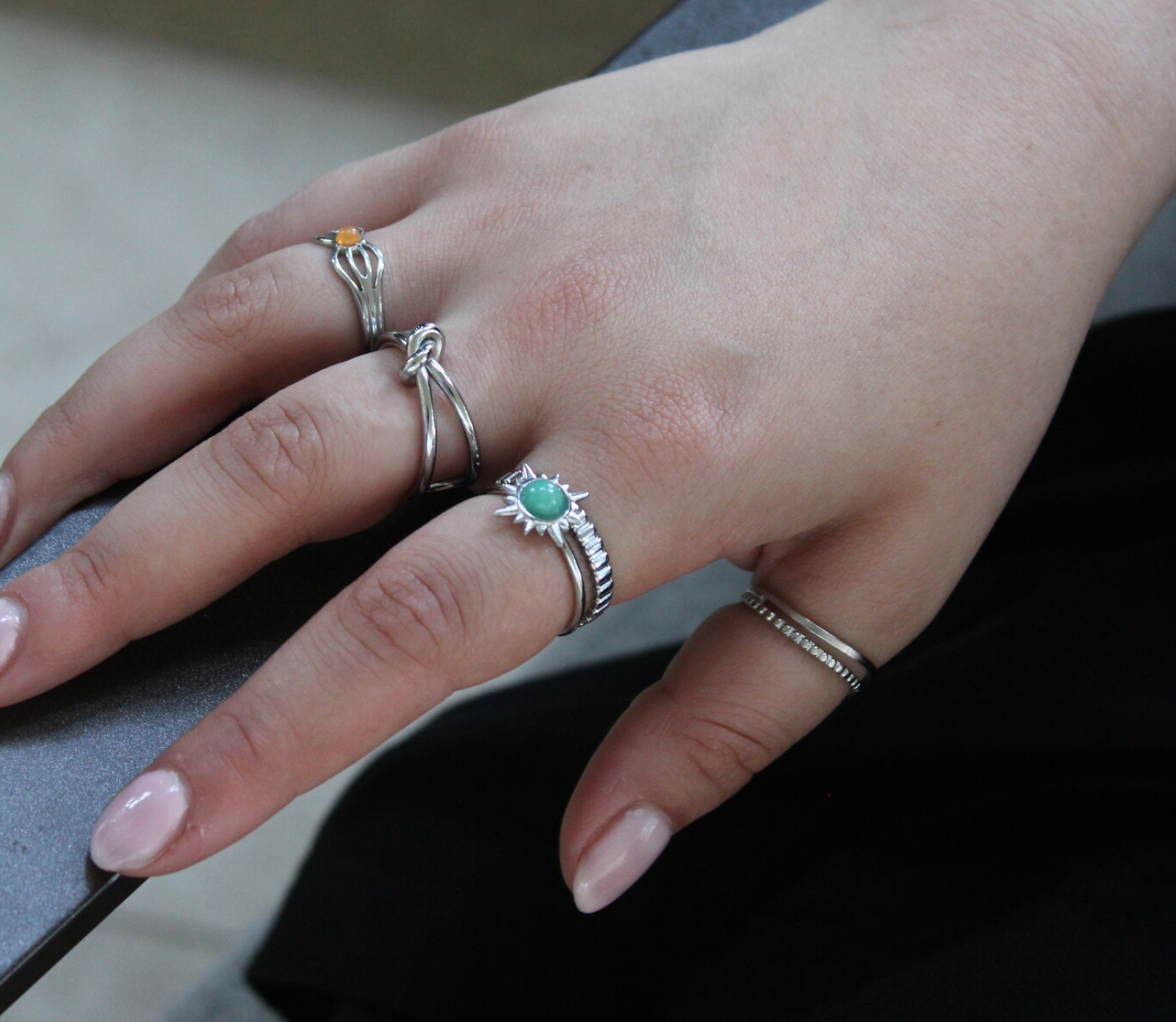 Chasser le soleil - Bague - Réglable - Acier inoxydable