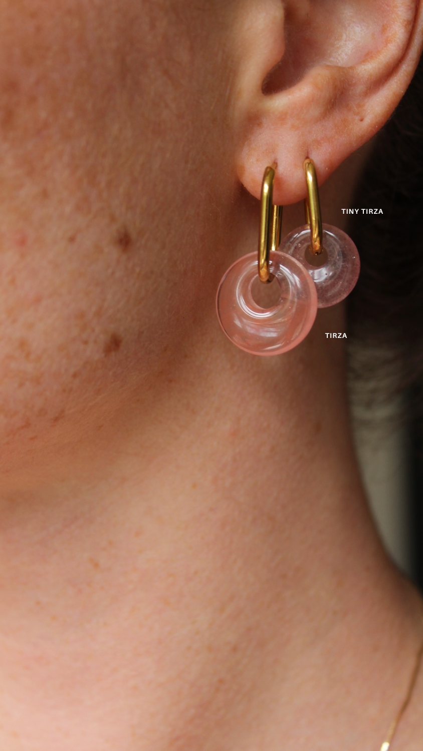 Tiny Tirza - Boucles d'oreilles - Pierre naturelle - Acier inoxydable