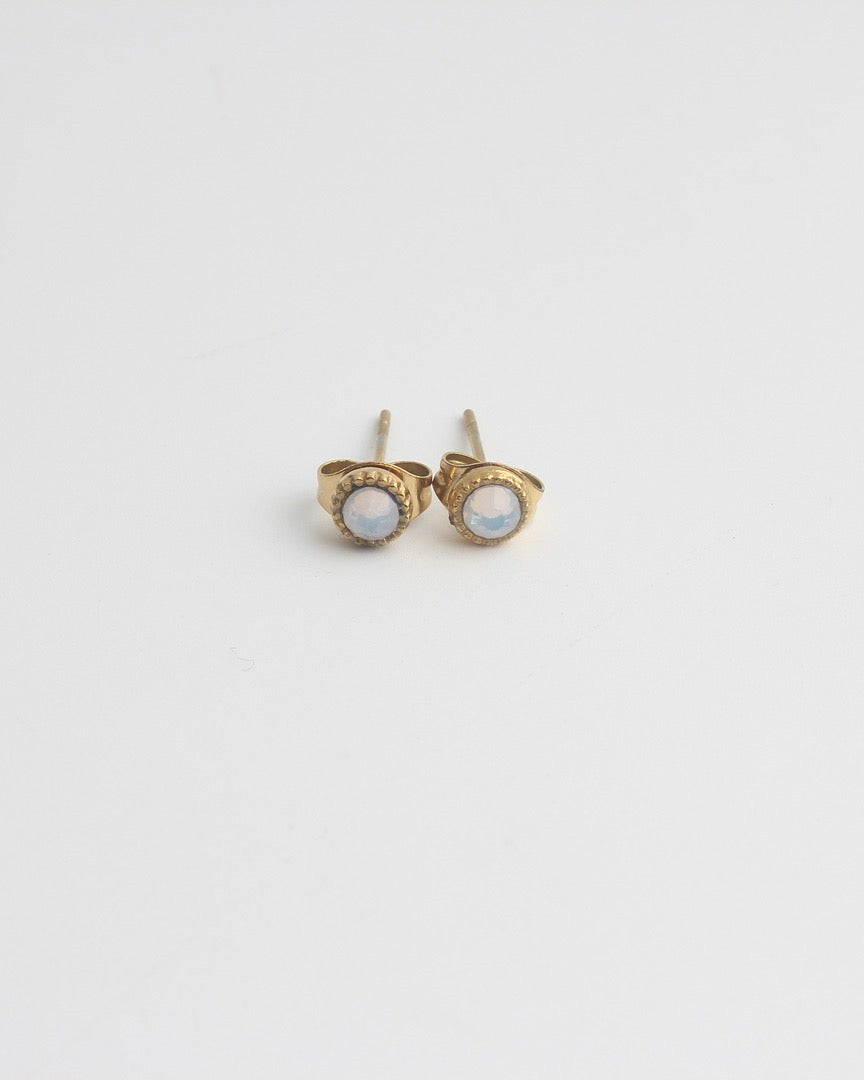 Circonita - Stud - Pendientes - Acero inoxidable