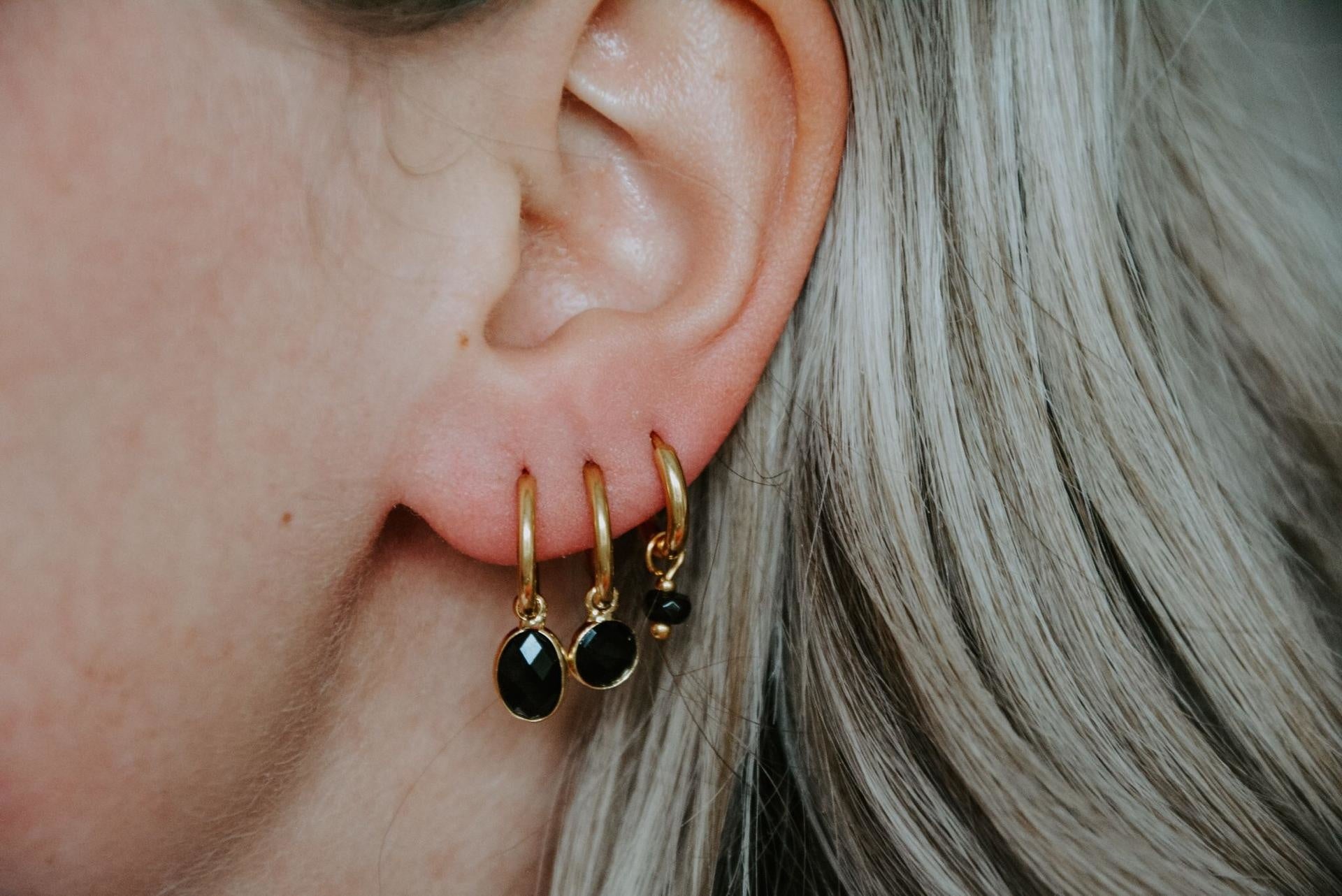 Dana ovale - Boucles d'oreilles - Acier inoxydable