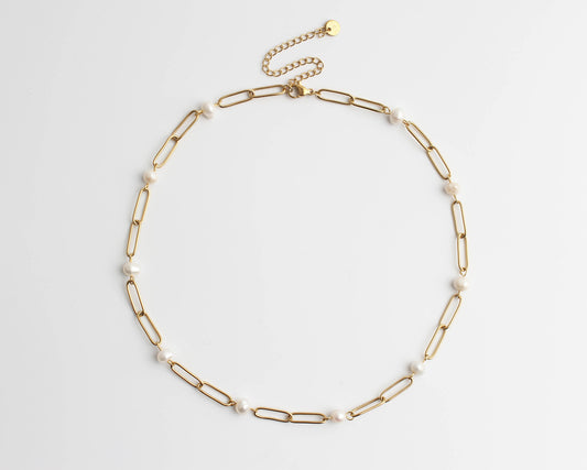 Pearly Chain - Collar - Acero inoxidable