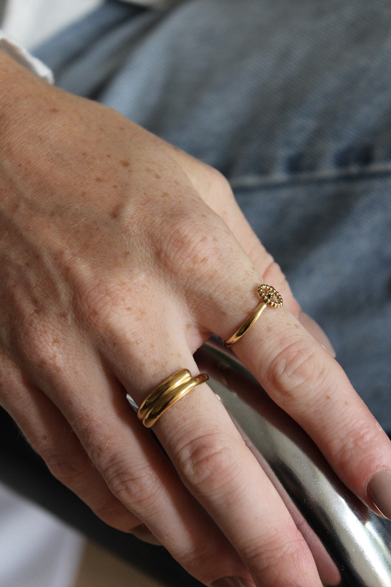 Ell - Ring - Stainless Steel - Verstelbaar