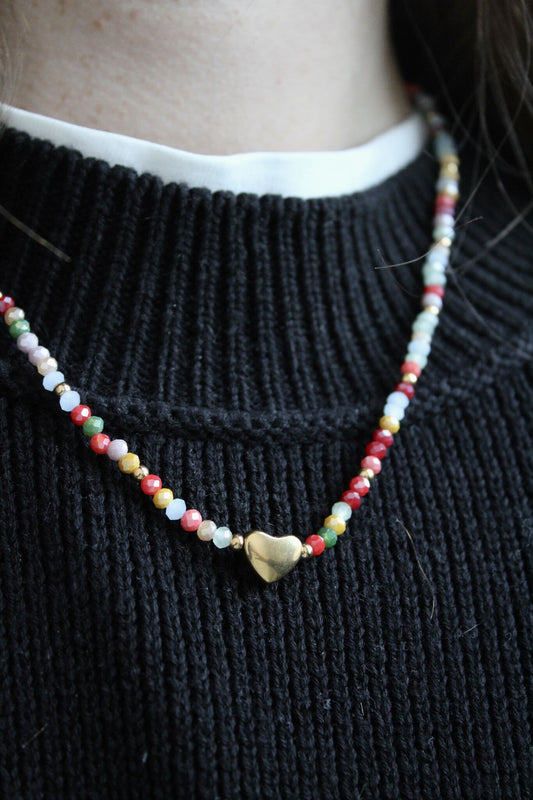 Colorful love - Ketting - Stainless Steel