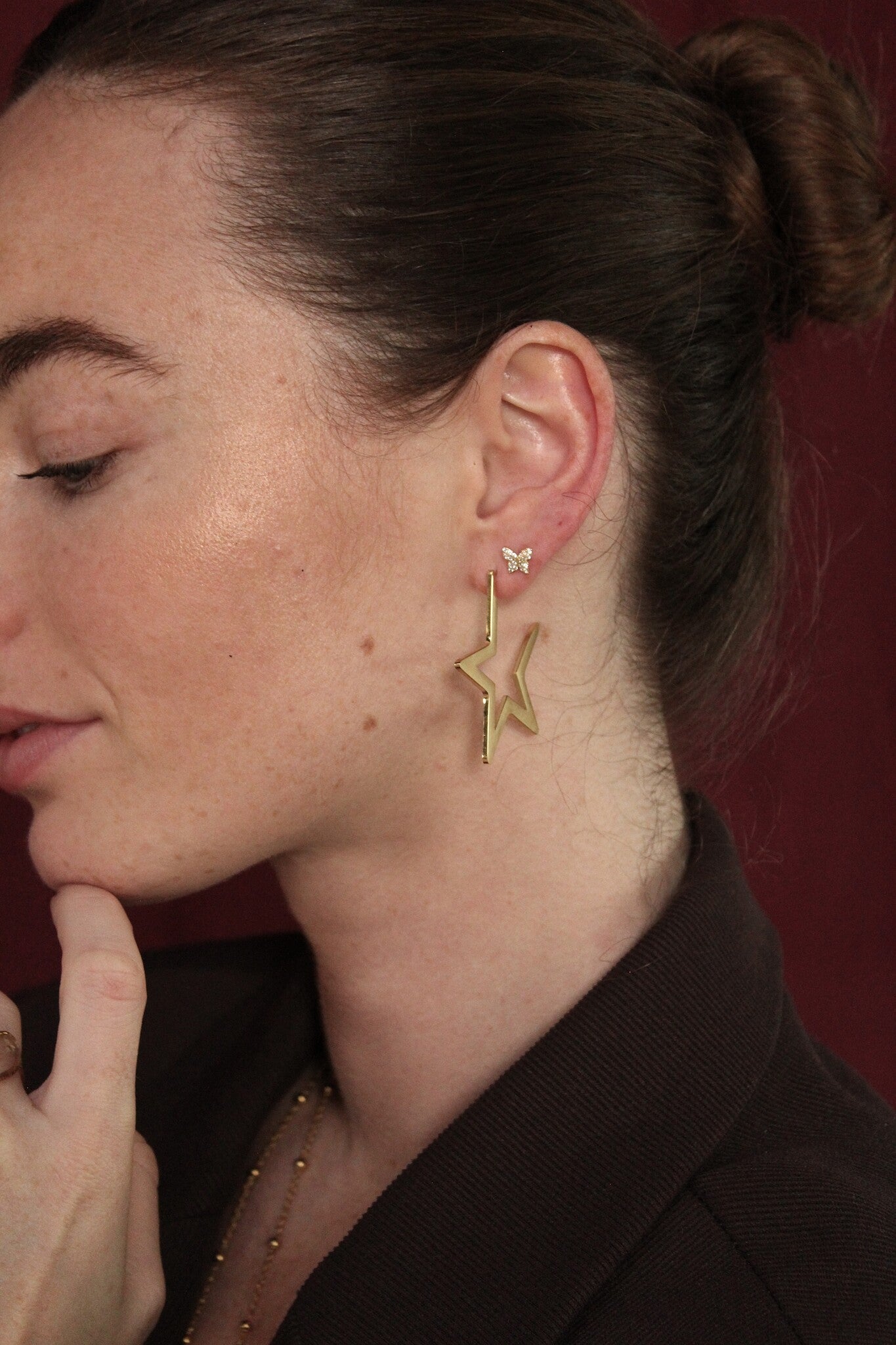 Sparkle Butterfly - Stud - Oorbellen - Stainless Steel
