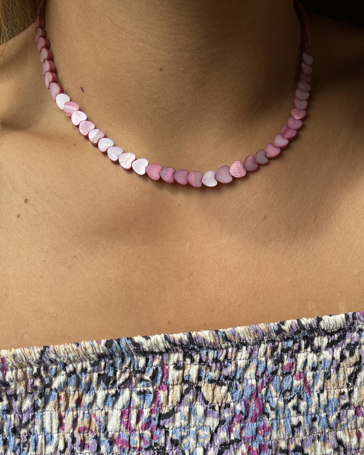 Heart To Heart - Ketting - Natuursteen - Stainless Steel