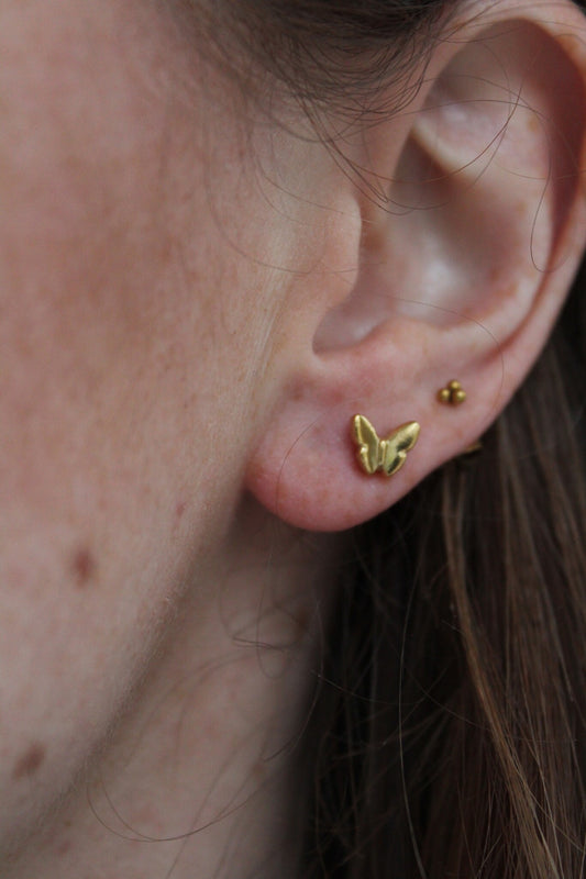 Butterfly - Studs - Oorbellen - Stainless Steel
