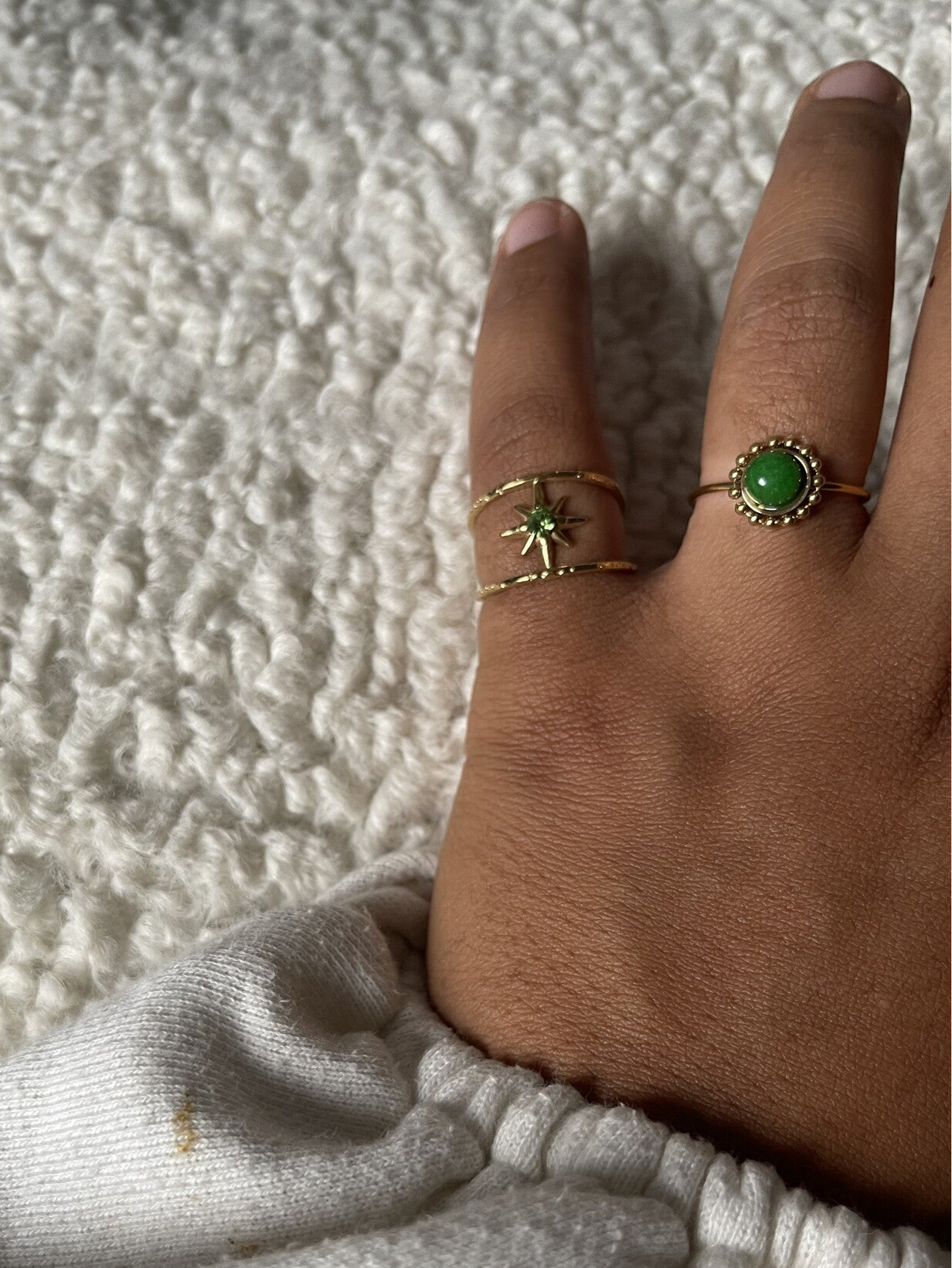 Starred - Ring - Stainless Steel - Verstelbaar