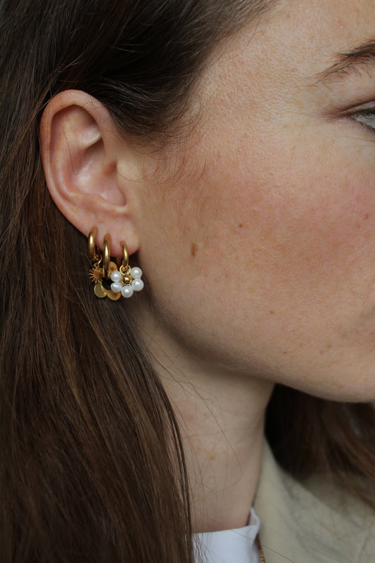 Fleurine - Boucles d'oreilles - Acier inoxydable