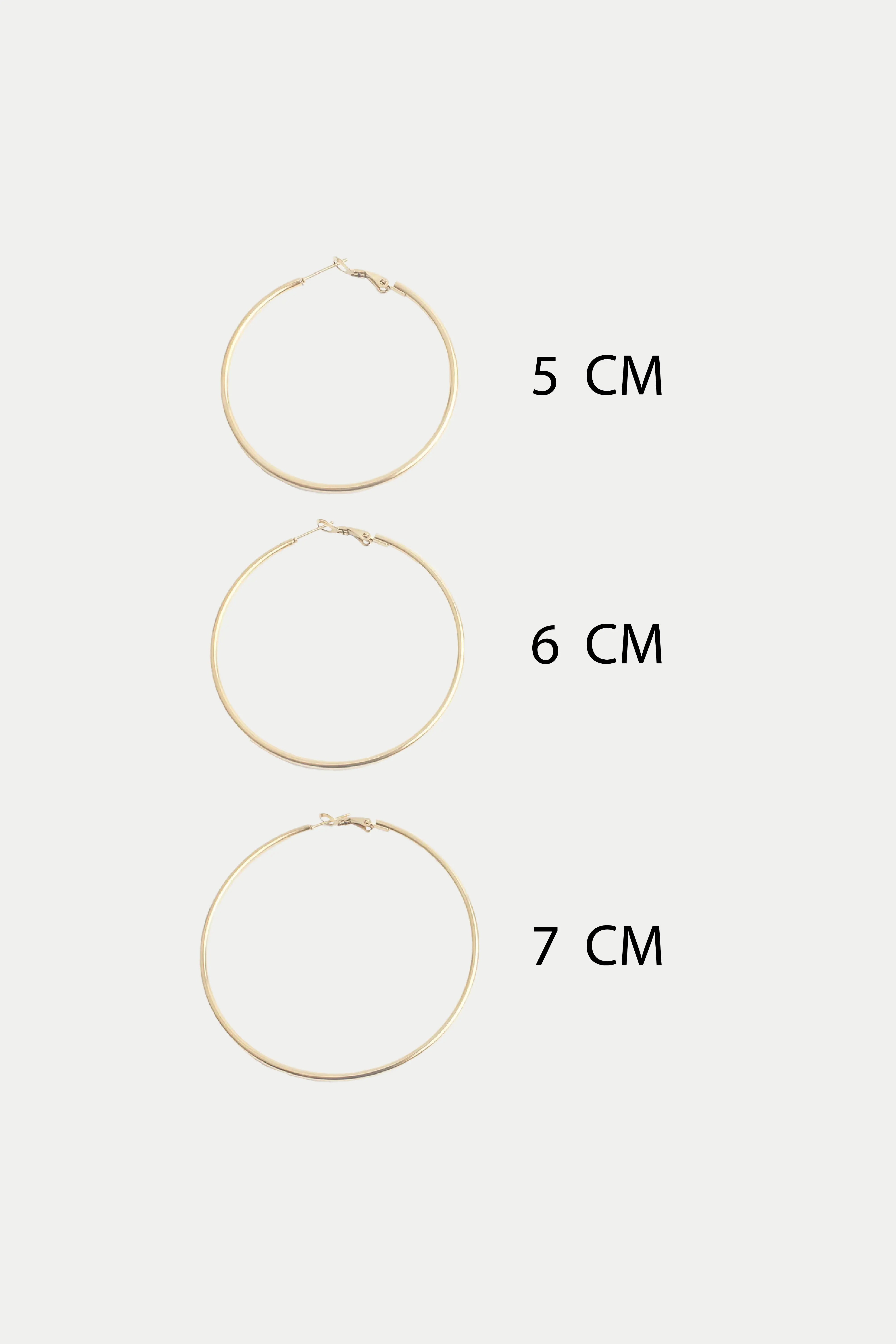 Basic hoops - Ohrringe - Edelstahl