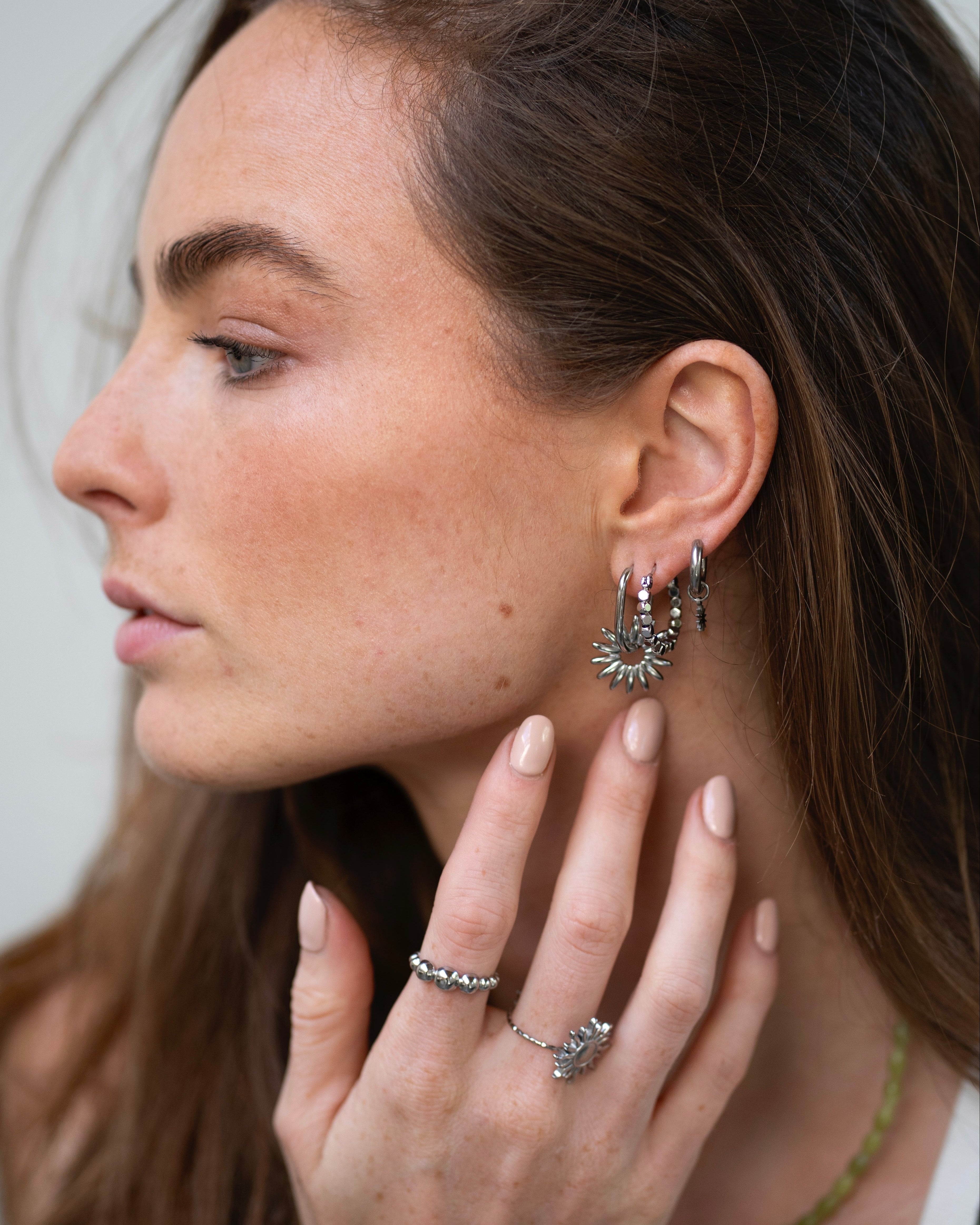 Puck - Pendientes - Acero inoxidable