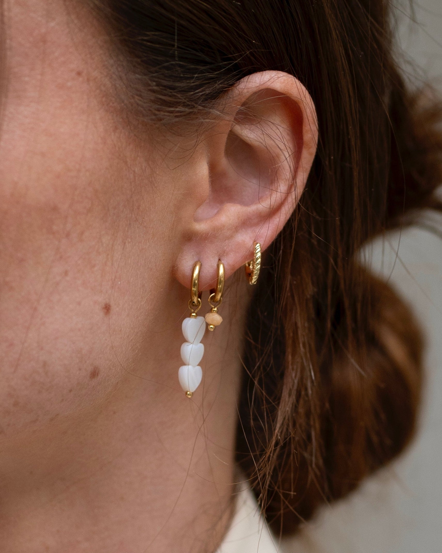 Heart To Heart - Oorbellen - Stainless Steel